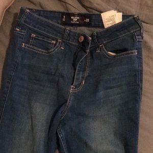 Hollister zip high waisted jeans